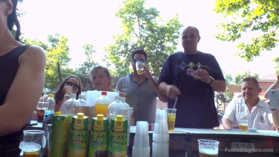 Slut with No Manners Gets the Cops Called While Sucking Dicks Outside!!!