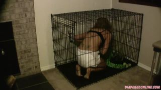 DiaperedonlineAmber Amber Diaper in Cage