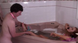 online adult video 5 Amadahy / Cuckold Serves Princess While Taking Bath on femdom porn gilf femdom