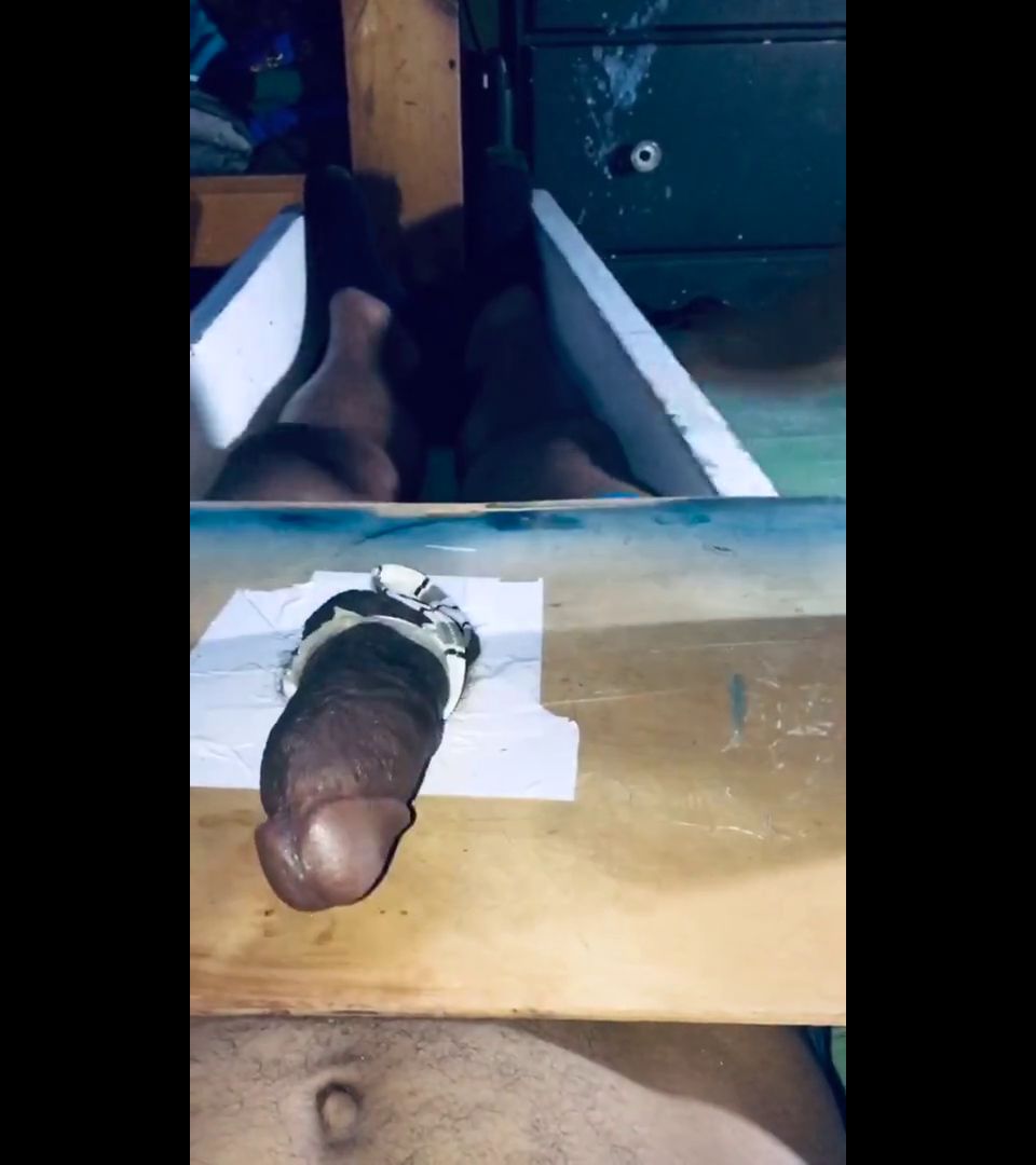 Hot Blonde Crushing his Balls in Boots.