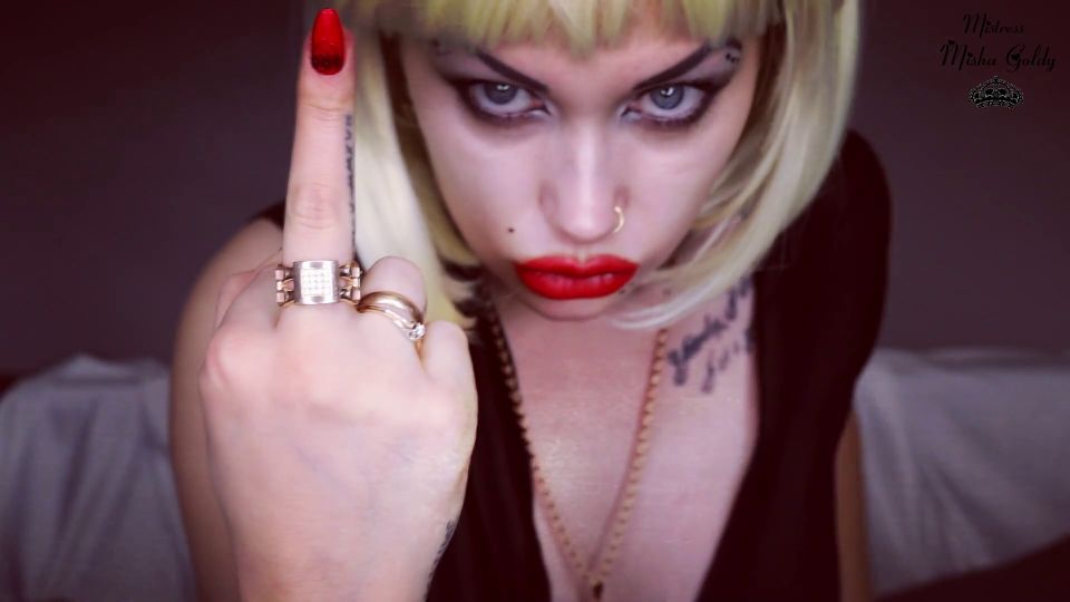 The GOLDY rush – You Are Stupid Retard Worship My Middle Fingers and Loser Sign JOI.