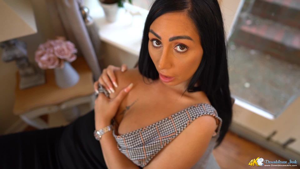 online video 1 nose fetish porn DownBlouse Jerk - Nipple Piercing Perve, jerking on femdom porn