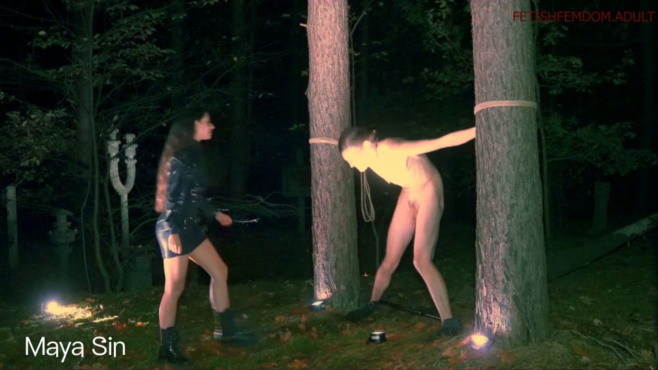 online xxx clip 6 s&m fetish fetish porn | Maya Sin - Ballbusting in the depths of a dark forest - UltraHD 2160p | ballbusting