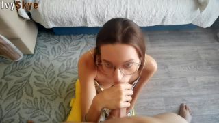  teen | Ivy Skye in 044 Nerdy Step Sister Persuaded me to Fuck her Mouth and Cum on Glasses | teens