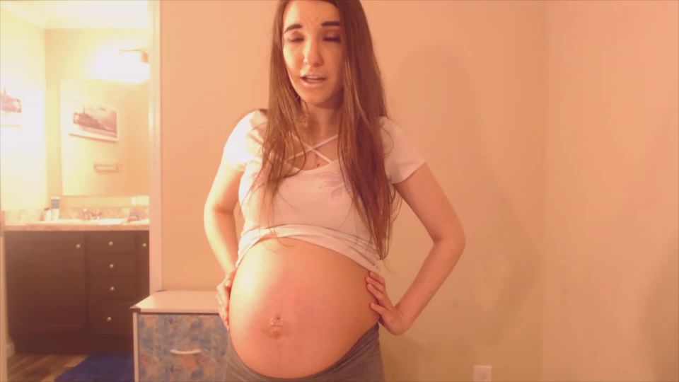 7167 Pregnant fetish, pregnant girl, lactation