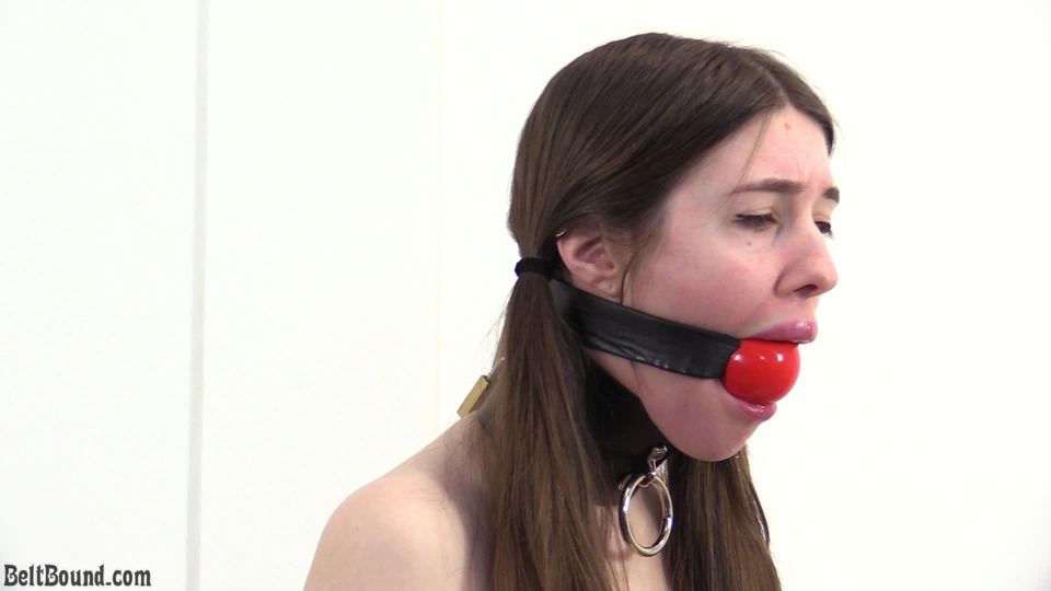 xxx clip 2 Belt Bound – Locking gag test with Ivy Red - belt bound - bdsm porn princess bridgette femdom
