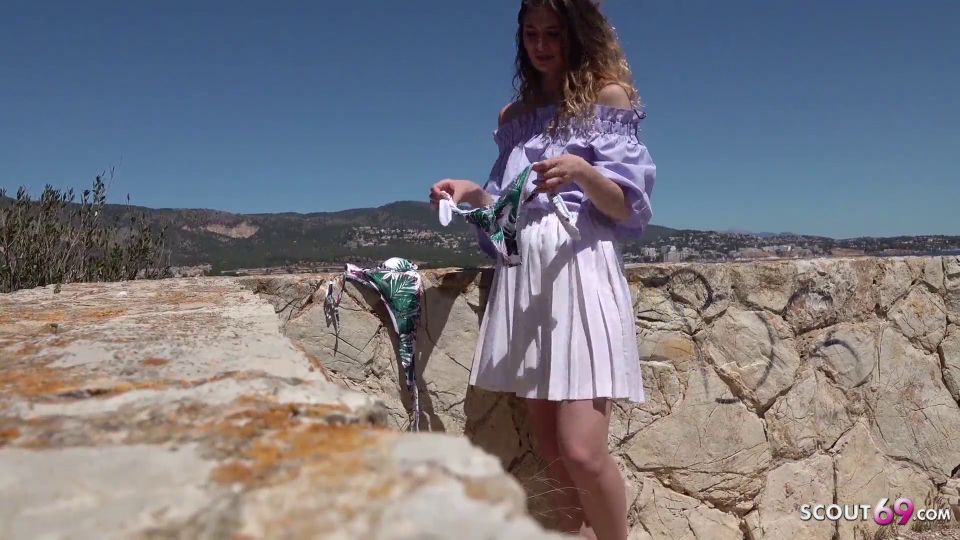 Sexo con una hermosa chica turística en Mallorca (público) Candice Demellza