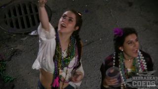 Mardi Gras 2017 From Our Bourbon Street Apartment Girls Flashing For Beads public Chelsea aka Janelle