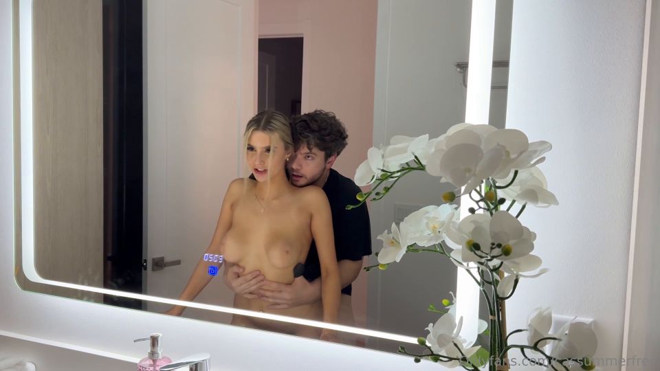 OF CasSummer Mirror Follando con Onlyfans (Pornstar)