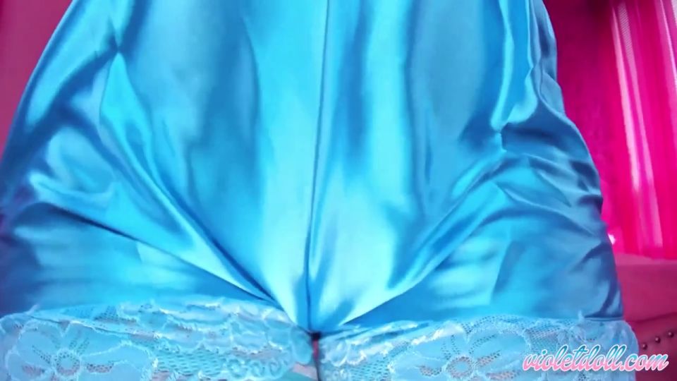 Violet Doll Satin Knicker Worship (Femdom porn)