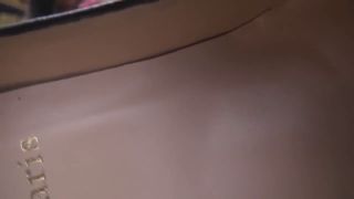 Ebony pantyhose and shoe humiliation. (Femdom porn)