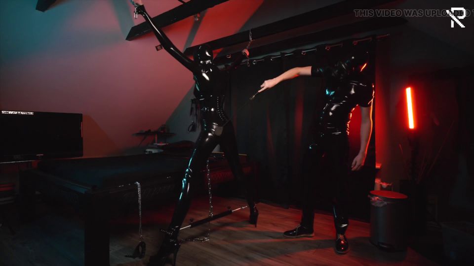 [GetFreeDays.com] Bound and gagged spanking session featbberpervs latex slave porn